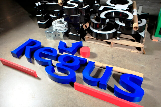 Regus Company Sign